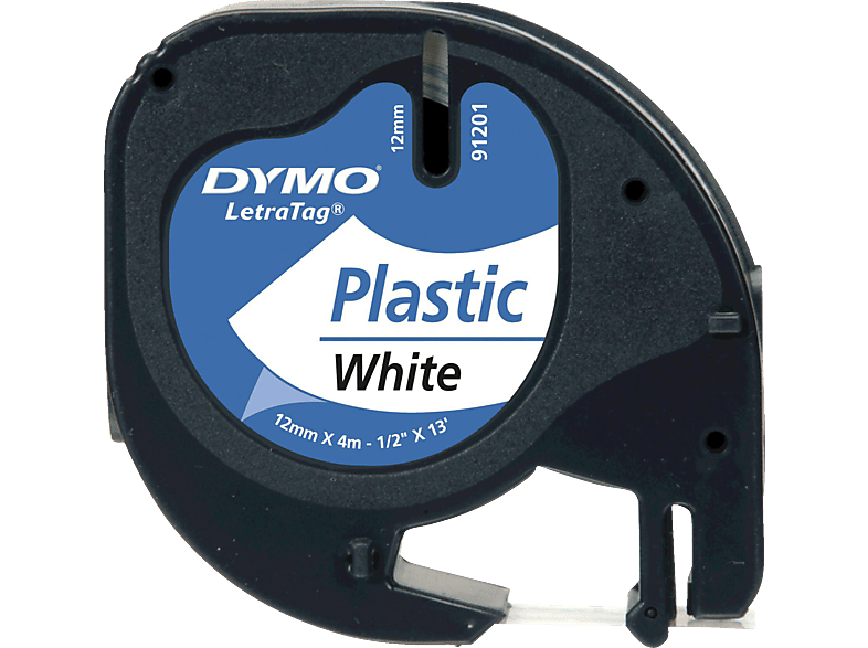 DYMO Letratag Band Plastik Schriftband Weiß DYMO Letratag Band Plastik Schriftband Weiß von DYMO