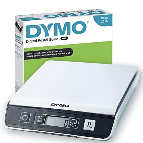 DYMO M10 Paketwaage | bis zu 10 kg | USB Briefwaage mit LCD-Bildschirm | 20 cm x 20 cm von DYMO