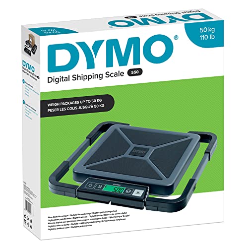 DYMO S50 Paketwaage Tragbare Digital | 50 kg | Briefwaage mit LCD-Bildschirm | USB oder AAA Batterien von DYMO