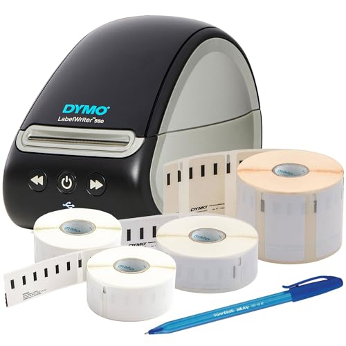 Dymo LabelWriter 550 Etikettendrucker Mit 3 Bändern - 25 mm x 54 mm, 57 mm x 32 mm, 36 mm x 89 mm, Selbstklebend, Rollen Mit 500/1000/2 Stück Dymo LabelWriter 550 Etikettendrucker Mit 3 Bändern - 25 mm x 54 mm, 57 mm x 32 mm, 36 mm x 89 mm, Selbstklebend, Rollen Mit 500/1000/2 Stück von DYMO