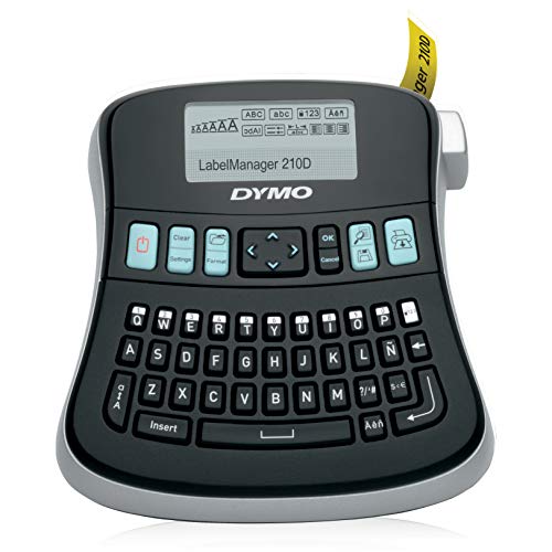 Dymo LabelManager 210D mit QWERTY-Tastatur Etikettenmaschine, Schwarz von DYMO