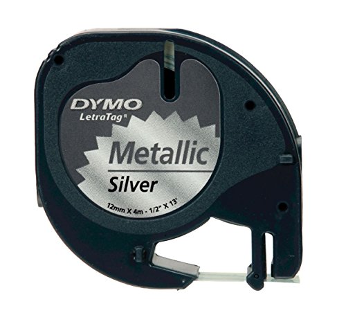 Dymo LetraTag Metallic Band (12mm x 4mt) Grau (59429) von DYMO