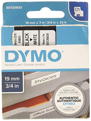 Dymo Standard Tape 2000/5500, 19 mm x 7 m, S0720830 - Schwarz auf weiß von DYMO