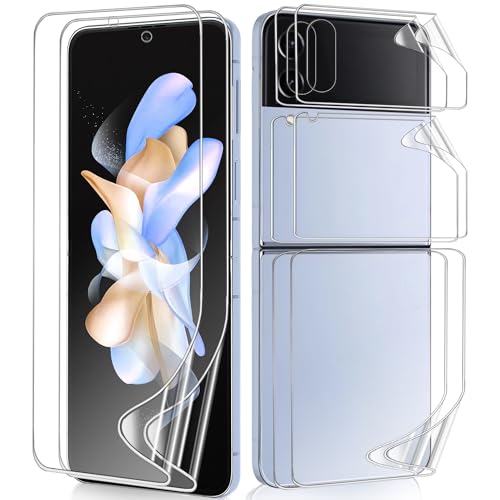 DYNASCO 2 Sätze Schutzfolie für Samsung Galaxy Z Flip 4, HD Klar Blasenfreie Weich TPU Folie Samsung Galaxy Z Flip 4 6,7 Zoll - Vollständige Abdeckung Displayschutzfolie Fingerabdruck-ID Unterstützen DYNASCO 2 Sätze Schutzfolie für Samsung Galaxy Z Flip 4, HD Klar Blasenfreie Weich TPU Folie Samsung Galaxy Z Flip 4 6,7 Zoll - Vollständige Abdeckung Displayschutzfolie Fingerabdruck-ID Unterstützen von DYNASCO