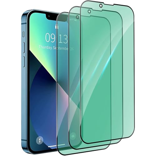 DYNASCO 3 Stück Anti-Blaulicht Schutzfolie für iPhone 13 Pro Max, 9H Härte Gehärtetes Glas Grünlicht-Augenschutz Displayschutzfolie für iPhone 13 Pro Max 6,7 Zoll - Kratzfest, Anti-Fingerprint DYNASCO 3 Stück Anti-Blaulicht Schutzfolie für iPhone 13 Pro Max, 9H Härte Gehärtetes Glas Grünlicht-Augenschutz Displayschutzfolie für iPhone 13 Pro Max 6,7 Zoll - Kratzfest, Anti-Fingerprint von DYNASCO