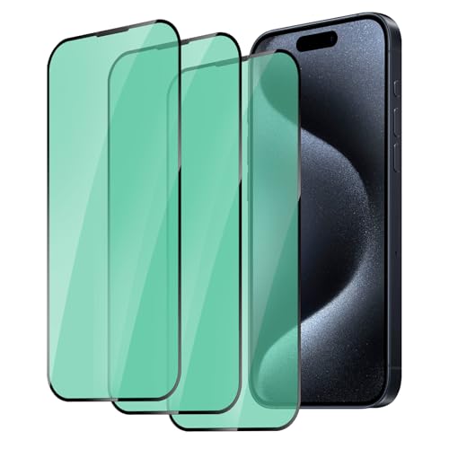 DYNASCO 3 Stück Anti-Blaulicht Schutzfolie für iPhone 15 Pro Max, 9H Härte Gehärtetes Glas Grünlicht-Augenschutz Displayschutzfolie für iPhone 15 Pro Max 6,7 Zoll - Kratzfest, Anti-Fingerprint DYNASCO 3 Stück Anti-Blaulicht Schutzfolie für iPhone 15 Pro Max, 9H Härte Gehärtetes Glas Grünlicht-Augenschutz Displayschutzfolie für iPhone 15 Pro Max 6,7 Zoll - Kratzfest, Anti-Fingerprint von DYNASCO