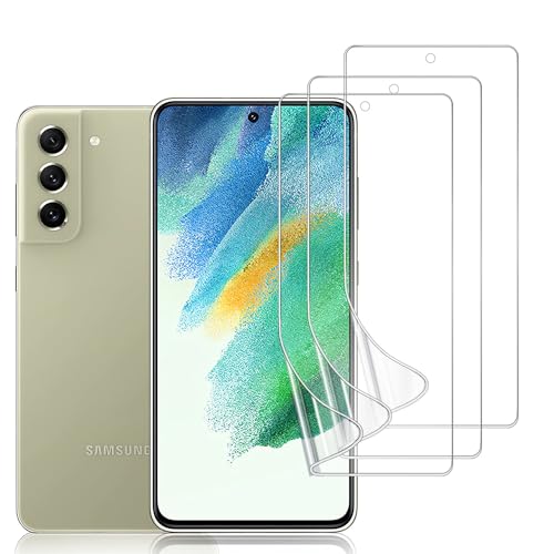 DYNASCO 3 Stück Schutzfolie für Samsung Galaxy S21 FE, HD Klar Weich TPU Displayschutzfolie Kompatibel mit Samsung Galaxy S21 FE 5G - Kratzfest, Anti-Öl, Anti-Blasen, Fingerabdruck-ID Unterstützen DYNASCO 3 Stück Schutzfolie für Samsung Galaxy S21 FE, HD Klar Weich TPU Displayschutzfolie Kompatibel mit Samsung Galaxy S21 FE 5G - Kratzfest, Anti-Öl, Anti-Blasen, Fingerabdruck-ID Unterstützen von DYNASCO