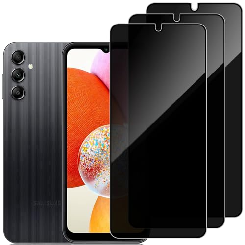 DYNASCO 3 Stück Sichtschutz Schutzfolie für Samsung Galaxy A14, 9H Härte Anti-Spähen Panzer Schutz Glas Displayschutzfolie, Fingerabdruck-ID Nicht Unterstütze, Kratzfest Blickschutzfolie DYNASCO 3 Stück Sichtschutz Schutzfolie für Samsung Galaxy A14, 9H Härte Anti-Spähen Panzer Schutz Glas Displayschutzfolie, Fingerabdruck-ID Nicht Unterstütze, Kratzfest Blickschutzfolie von DYNASCO