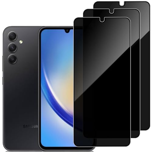 DYNASCO 3 Stück Sichtschutz Schutzfolie für Samsung Galaxy A34, 9H Härte Anti-Spähen Panzer Schutz Glas Displayschutzfolie, Fingerabdruck-ID Nicht Unterstütze, Kratzfest Blickschutzfolie DYNASCO 3 Stück Sichtschutz Schutzfolie für Samsung Galaxy A34, 9H Härte Anti-Spähen Panzer Schutz Glas Displayschutzfolie, Fingerabdruck-ID Nicht Unterstütze, Kratzfest Blickschutzfolie von DYNASCO