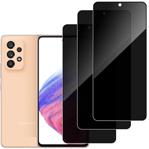 DYNASCO 3 Stück Sichtschutz Schutzfolie für Samsung Galaxy A53/A52/A51 5G, 9H Härte Anti-Spähen Panzer Schutz Glas Displayschutzfolie, Fingerabdruck-ID Nicht Unterstütze, Kratzfest Blickschutzfolie DYNASCO 3 Stück Sichtschutz Schutzfolie für Samsung Galaxy A53/A52/A51 5G, 9H Härte Anti-Spähen Panzer Schutz Glas Displayschutzfolie, Fingerabdruck-ID Nicht Unterstütze, Kratzfest Blickschutzfolie von DYNASCO