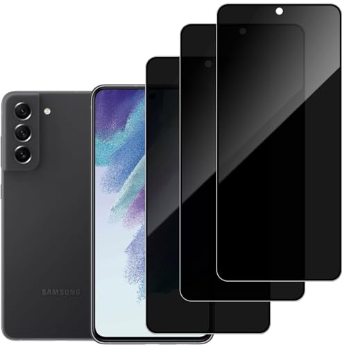 DYNASCO 3 Stück Sichtschutz Schutzfolie für Samsung Galaxy S21 FE 5G, 9H Härte Anti-Spähen Panzer Schutz Glas Displayschutzfolie, Fingerabdruck-ID Nicht Unterstütze, Kratzfest Blickschutzfolie DYNASCO 3 Stück Sichtschutz Schutzfolie für Samsung Galaxy S21 FE 5G, 9H Härte Anti-Spähen Panzer Schutz Glas Displayschutzfolie, Fingerabdruck-ID Nicht Unterstütze, Kratzfest Blickschutzfolie von DYNASCO