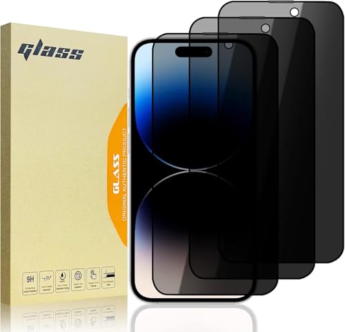 DYNASCO 3 Stück Sichtschutz Schutzfolie für iPhone 14 Pro Max, 9H Härte Anti-Spähen Panzer Schutz Glas Displayschutzfolie für iPhone 14 Pro Max 6,7", Blickschutzfolie, Anti-Kratzer, Anti-Fingerprint DYNASCO 3 Stück Sichtschutz Schutzfolie für iPhone 14 Pro Max, 9H Härte Anti-Spähen Panzer Schutz Glas Displayschutzfolie für iPhone 14 Pro Max 6,7", Blickschutzfolie, Anti-Kratzer, Anti-Fingerprint von DYNASCO