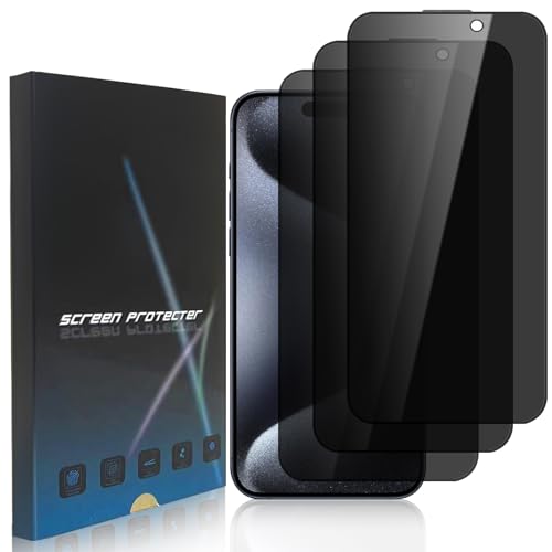 DYNASCO 3 Stück Sichtschutz Schutzfolie für iPhone 15 Pro Max, 9H Härte Anti-Spähen Panzer Schutz Glas Displayschutzfolie für iPhone 15 Pro Max 6,7", Blickschutzfolie, Anti-Kratzer, Anti-Fingerprint DYNASCO 3 Stück Sichtschutz Schutzfolie für iPhone 15 Pro Max, 9H Härte Anti-Spähen Panzer Schutz Glas Displayschutzfolie für iPhone 15 Pro Max 6,7", Blickschutzfolie, Anti-Kratzer, Anti-Fingerprint von DYNASCO