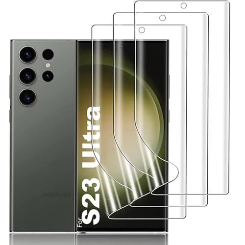 DYNASCO 3 Stück Schutzfolie für Samsung Galaxy S23 Ultra, Klar HD Weich TPU Displayschutzfolie Samsung Galaxy S23 Ultra - Fingerabdruck-ID Unterstützen, Hohe Empfindlichkeit, Blasenfreie Folie DYNASCO 3 Stück Schutzfolie für Samsung Galaxy S23 Ultra, Klar HD Weich TPU Displayschutzfolie Samsung Galaxy S23 Ultra - Fingerabdruck-ID Unterstützen, Hohe Empfindlichkeit, Blasenfreie Folie von DYNASCO