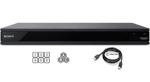 Region Free 4K UHD Blu-Ray Player Compatible with Sony UBP-X800M2 | Ultra HD 4K, 3D, WiFi, Dolby Vision, Bluetooth, Multi Region | Blu-Ray A, B, C | DVD Regions 0-8 | Dynastar 6FT HDMI Bundle von DYNASTAR