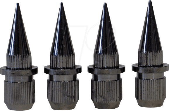 DYNAVOX 204607 - Spikes / Absorber, 4er-Set, dunkel verchromt von DYNAVOX