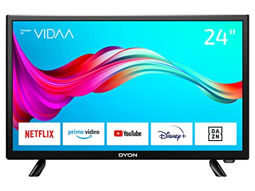DYON Smart 24 VX 60 cm (24 Zoll) Fernseher (HD Smart TV, HD Triple Tuner (DVB-C/-S2/-T2), App Store, Prime Video, Netflix, YouTube, DAZN, Disney+) [Mod. 2022] von DYON