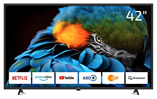 DYON Smart 42 XT 105 cm (42 Zoll) Fernseher (Full-HD Smart TV, HD Triple Tuner (DVB-C/-S2/-T2), Prime Video, Netflix & HbbTV) von DYON