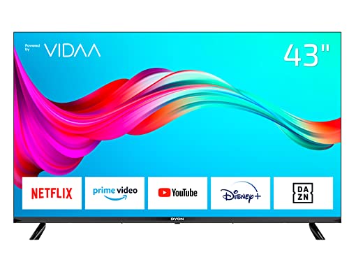 DYON Smart 43 VX - 43 Zoll (108 cm) Full-HD Smart TV, HD Triple Tuner (DVB-C/-S2/-T2), App Store, Prime Video, Netflix, YouTube, DAZN, Disney+ von DYON