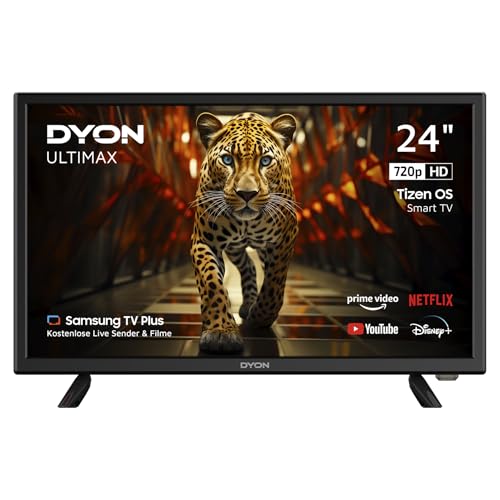 DYON ULTIMAX 24H-TI-W - 24 Zoll (60 cm) HD Smart TV mit Tizen OS, Triple Tuner (DVB-C/-S2/-T2), Samsung Smart Hub, Prime Video, Netflix, Disney+ [2025] von DYON