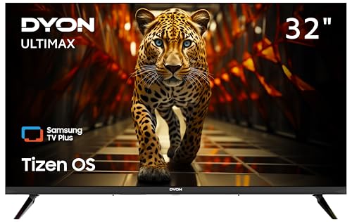 DYON ULTIMAX 32H-TI-W - 32 Zoll (80 cm) HD Smart TV mit Tizen OS, Triple Tuner (DVB-C/-S2/-T2), Samsung Smart Hub, Prime Video, Netflix, Disney+ [2025] von DYON