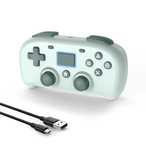 DYONDER Wireless Controller für PS4,Mini Style PS4 Gamepad Kompatibel mit PS4/Pro/Slim,PC Game Remote für Window10/8/7,Gaming Controller mit Dual Vibration/6-Axis Sensor/Audio Funktion(GRÜN) von DYONDER
