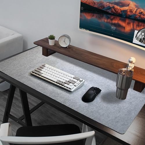 DYOUen 60 x 30 cm große Schreibtischunterlage aus Filz, großes Mauspad, Filzunterlage, Tischschutz und Organizer, für Büro und Zuhause DYOUen 60 x 30 cm große Schreibtischunterlage aus Filz, großes Mauspad, Filzunterlage, Tischschutz und Organizer, für Büro und Zuhause von DYOUen