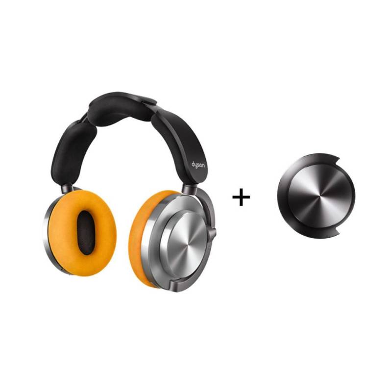 DYSON Dyson OnTrac™ Aluminium/Gelb mit Endkappen in Schwarz Over-Ear-Kopfhörer (Bluetooth) von DYSON