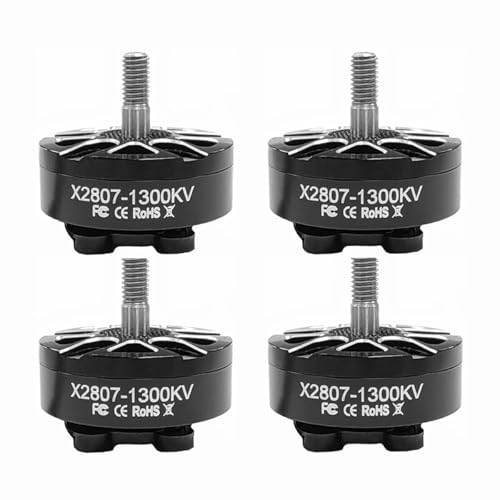 DYS X2807 1300KV 1500KV 1700KV bürstenloser Motor 6S für 17,8 cm lange Reichweite FPV Racing Drohne Freestyle FPV Drohne Quadcopter Motor (X2807 1300KV 4PCS) von DYSRC