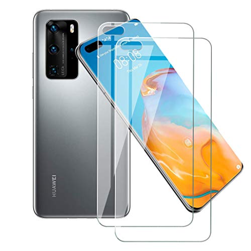 DYSu [2 Stück] Schutzfolie Film für Huawei P40 Pro,Ultra Resistant Glass Screen Protector sans Air Bubbles Gehärtetes Glas Displayschutzfolie für Huawei P40 Pro (6.58 Zoll) von DYSu