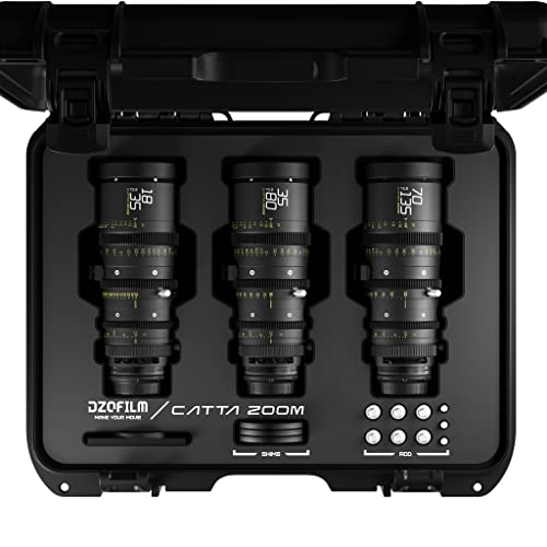Catta Zoom 3-Lens Kit (18-35/35-80/70-135 T2.9) Black von DZOFILM