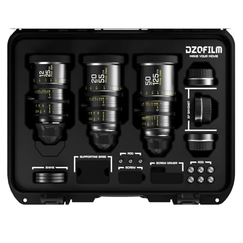 DZOFILM Cine Lens Pictor Zoom 3-Lens Kit (12-25/50-125/20-55 T2.8) Black von DZOFILM