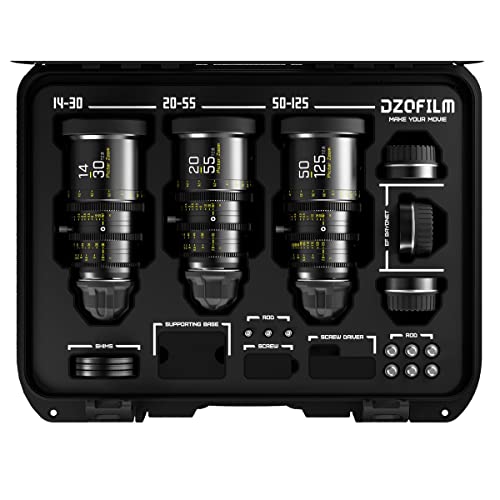 DZOFILM Cine Lens Pictor Zoom 3-Lens Kit (14-30/20-55/50-125 T2.8) Black von DZOFILM