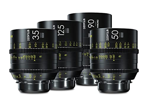 DZOFILM Cine Lens Vespid Prime 4-Lens Kit (25/75/100 T2.1 + Macro 90 T2.8) Metric von DZOFILM