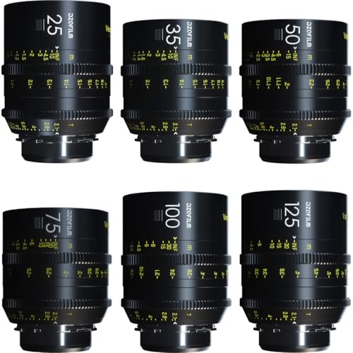 DZOFILM Cine Lens Vespid Prime 6-Lens Kit (25/35/50/75/100/125 T2.1) von DZOFILM