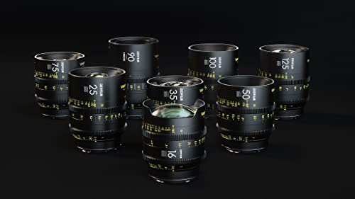 DZOFILM Cine Lens Vespid Prime 8-Lens Kit (16 T2.8 + 25/35/50/75/100/125 T2.1 + Macro 90 T2.8) Metric von DZOFILM