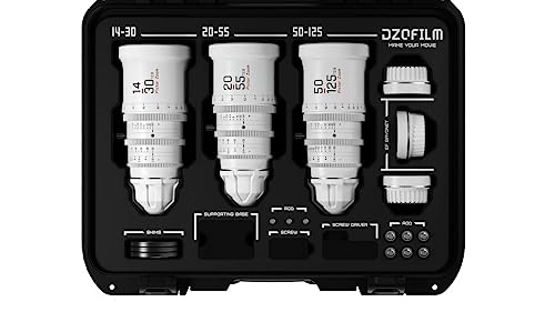 Pictor Zoom 3-Lens Kit (14-30/20-55/50-125 T2.8) White von DZOFILM