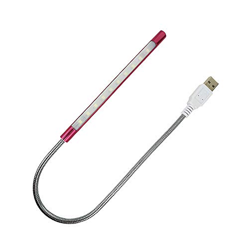 DZYDZR LED USB Lampe - Touch Schaltertragbar Dimmbare Buchlampe Flexibles Licht für Notebooks, Tablets, Powerbanks, PC -Nachtlampe, Leselampe, Laptoplampe (Rose Gold) von DZYDZR