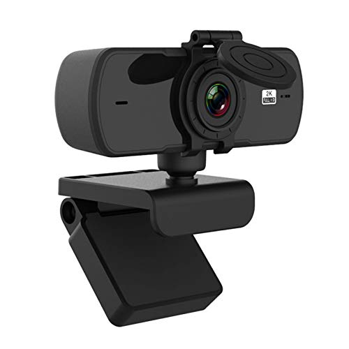 DaMohony USB Video 2K Webcam mit Schutzhülle, 360 Grad frei drehbar, USB Computer Kamera kompatibel für Netmeeting Live Streaming von DaMohony
