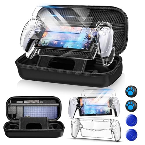 Hard Carrying Case for PS5 Portal, Handheld PS5 Console Hard Case with Clear Cover 2 Screen Protectors 4 Thumb Grips PS5 Portal Accessories Bundle Hard Carrying Case for PS5 Portal, Handheld PS5 Console Hard Case with Clear Cover 2 Screen Protectors 4 Thumb Grips PS5 Portal Accessories Bundle von DaMohony