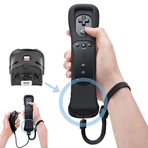 Wii Motion Plus Sensoradapter mit Silikonhülle und Handschlaufe, Wii Nunchuk Fernbedienungsbefestigung für Nintendo Wii und Wii U von DaMohony