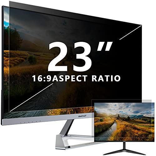 23 Zoll Sichtschutzfilter kompatibel mit 16:9 Breitbild-Display - Monitor, Desktop-PC, Computer, Anti-Spionage/einfache Installation/blendfrei/blockierendes blaues Licht von Dabernur