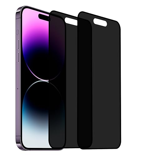 Dabernur Sichtschutz Schutzfolie für iphone15 (6.1 Zoll)[2 Stück] Blickschutzfolie Privacy Screen mit Anti Spy, Kratzfest, Anti-Fingerprint und blasenfrei von Dabernur