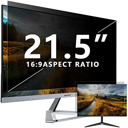 Sichtschutzfilter kompatibel mit 21,5 Zoll 16:9 Breitbild-Display - Monitor, Desktop-PC, Computer, Anti-Spy/Einfache Installation/Anti-Glare/Blockierung blaues Licht von Dabernur