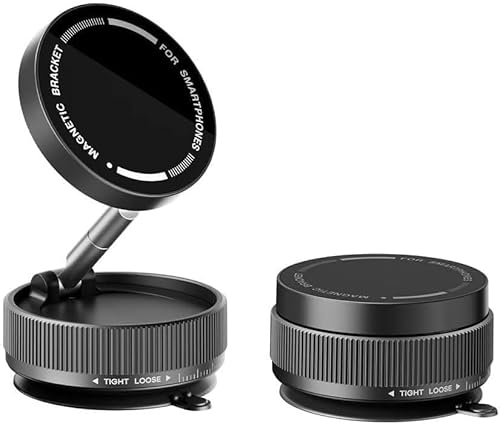360° Magnetic Suction Phone Mount - The Ultimate Hands-Free Holder (Black) von Dabeto