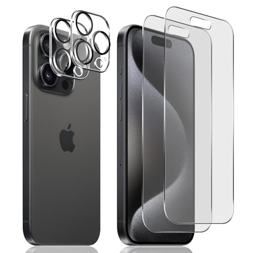 Dabuu Matt Schutzfolie für iPhone 15 Pro Max für Panzerglas, 2 Stück Blendschutz Matte Folie und 2 Stück Kameraschutz, 9H Härte Anti-Kratzer Schutzglas Displayschutz Anti-Fingerabdruck Panzerfolie Dabuu Matt Schutzfolie für iPhone 15 Pro Max für Panzerglas, 2 Stück Blendschutz Matte Folie und 2 Stück Kameraschutz, 9H Härte Anti-Kratzer Schutzglas Displayschutz Anti-Fingerabdruck Panzerfolie von Dabuu