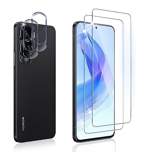 Dabuu Schutzfolie für Panzerglas für Honor 90 Lite 5G + Kameraschutz [2+2 Stück], HD Panzerfolie 9H Härte Anti-Kratzen Schutzglas Blasenfrei Displayschutzfolie Folie - Transparent von Dabuu