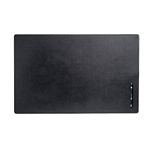 Dacasso Classic Leather Desk Mat Schreibtischunterlage aus Leder ohne Schienen, Schwarz, 76.2 x 48.26 x 0.64 cm von Dacasso