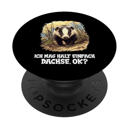 Badger Dachse Dachs PopSockets Klebender PopGrip von Dachse Dachs Geschenk Shop