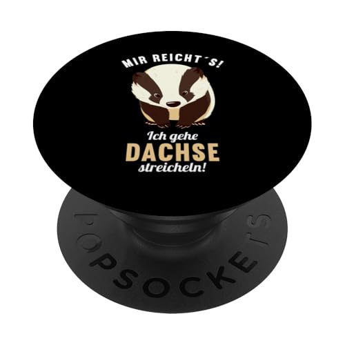 Badger Dachse Dachs PopSockets Klebender PopGrip von Dachse Dachs Geschenk Shop